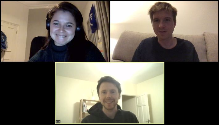 Ana Rodrigues, Calum Ryan, Neil Mather at HWC London Online on 25 March 2020