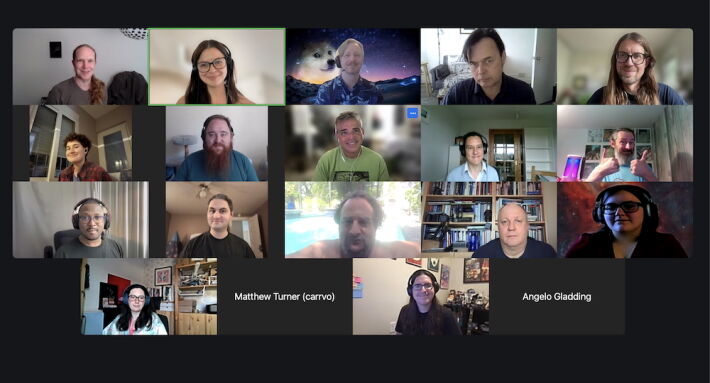 Group photo of the 19 attendees.