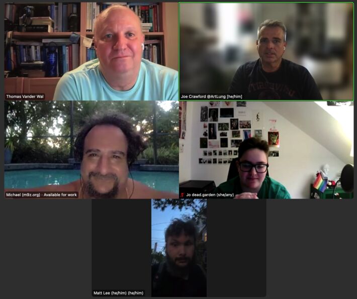 Subset of the actual participants!