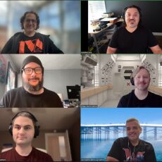 Grid of 6 people on a Zoom call. Grid of 6 people on a Zoom call.